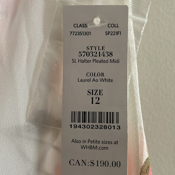 White House Black Market Pleated Midi Dress - Picture 4 of 7